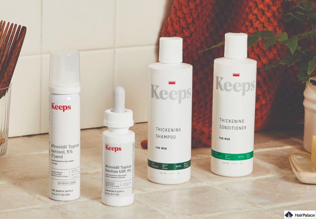 Keeps shampoo anticaduta