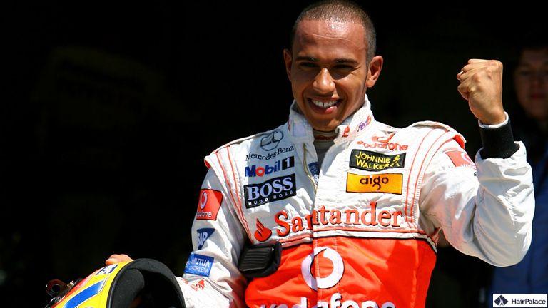 Lewis Hamilton prima del trapianto capelli