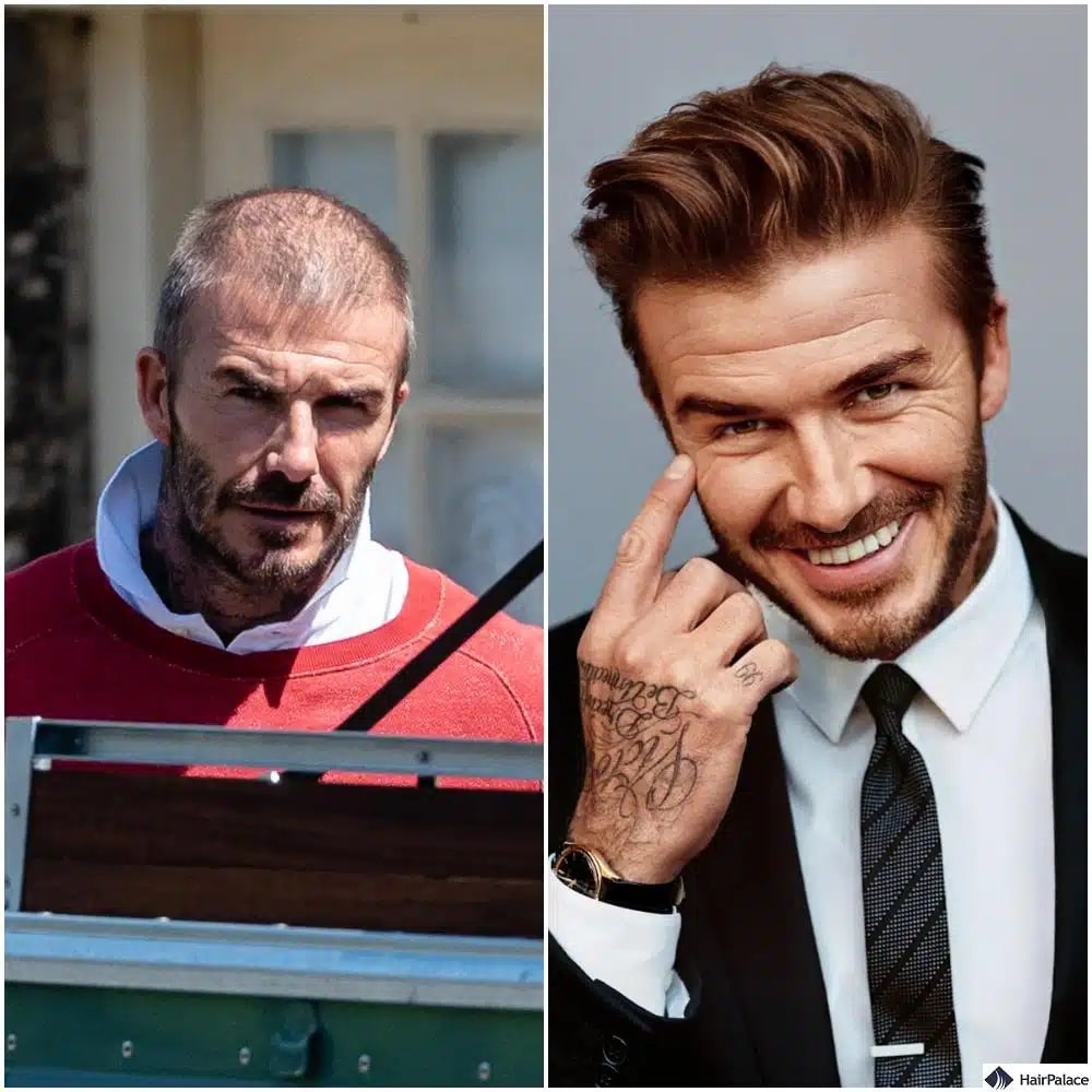 trapianto di capelli david beckham prima e dopo