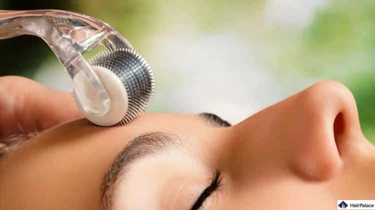 derma roller per il ringiovanimento dei capelli e della pelle